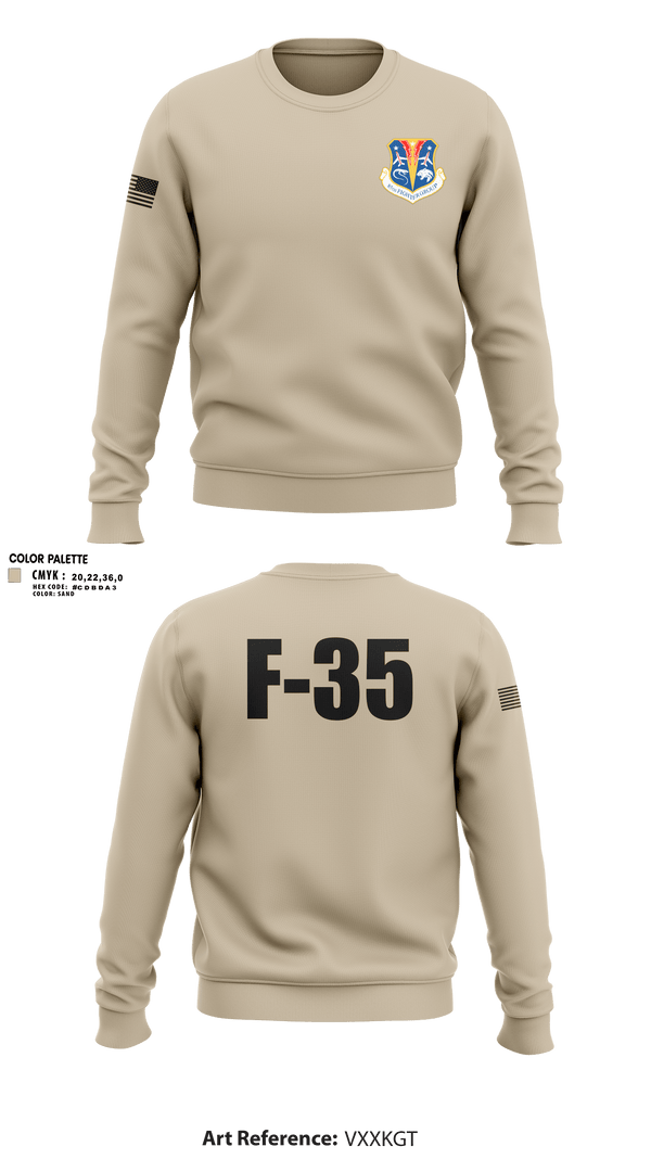 Crew Neck Sweatshirt, 85FG, Air Force, Teamtime, Team time, sublimation, custom sports apparel, team uniforms, spirit wear, spiritwear, sports uniforms, custom shirts, team store, custom team store, fundraiser sports, apparel fundraiser