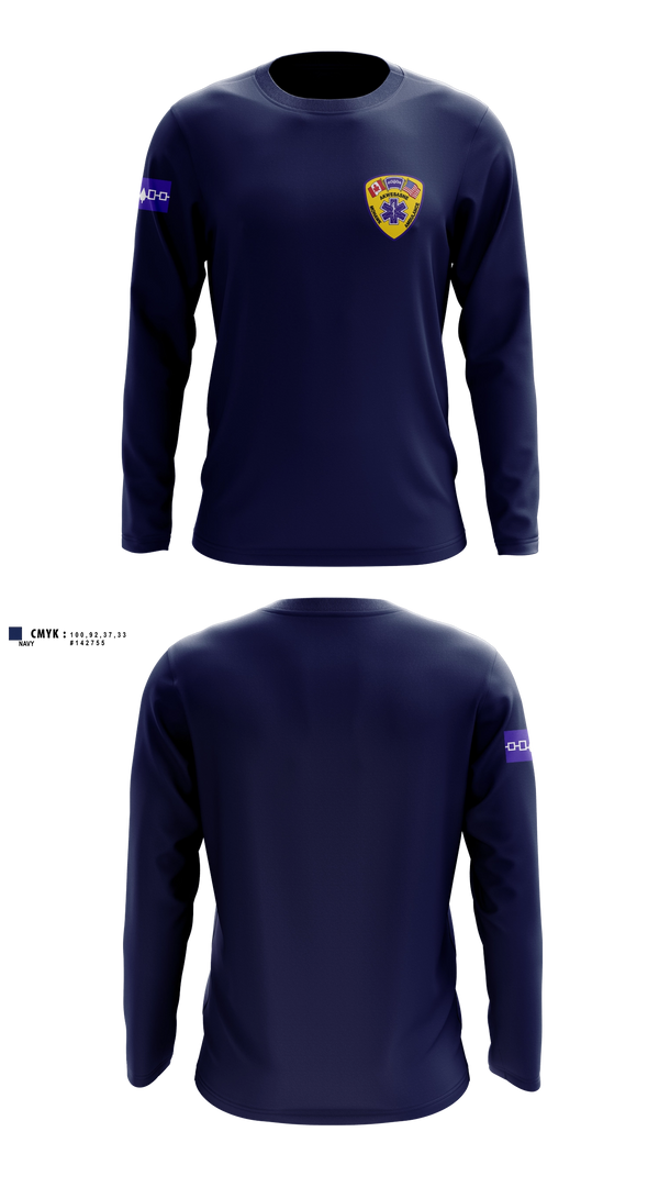 Long Sleeve Performance Shirt, Akwesasne Mohawk Ambulance, EMS/EMT, Teamtime, Team time, sublimation, custom sports apparel, team uniforms, spirit wear, spiritwear, sports uniforms, custom shirts, team store, custom team store, fundraiser sports, apparel fundraiser