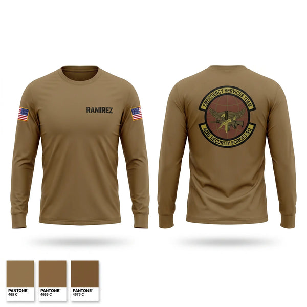 Long Sleeve Performance Shirt, 452d Security Forces Squadron, Air Force, Teamtime, Team time, sublimation, custom sports apparel, team uniforms, spirit wear, spiritwear, sports uniforms, custom shirts, team store, custom team store, fundraiser sports, apparel fundraiser