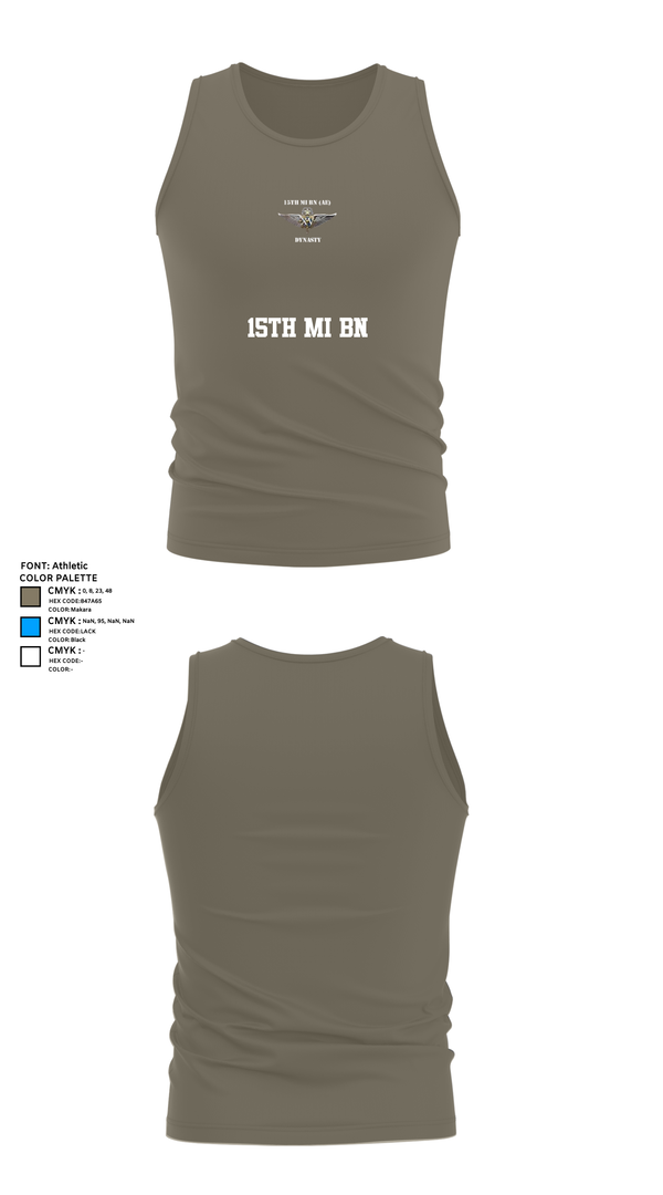 Tank Top, 15th MI BN, , Teamtime, Team time, sublimation, custom sports apparel, team uniforms, spirit wear, spiritwear, sports uniforms, custom shirts, team store, custom team store, fundraiser sports, apparel fundraiser
