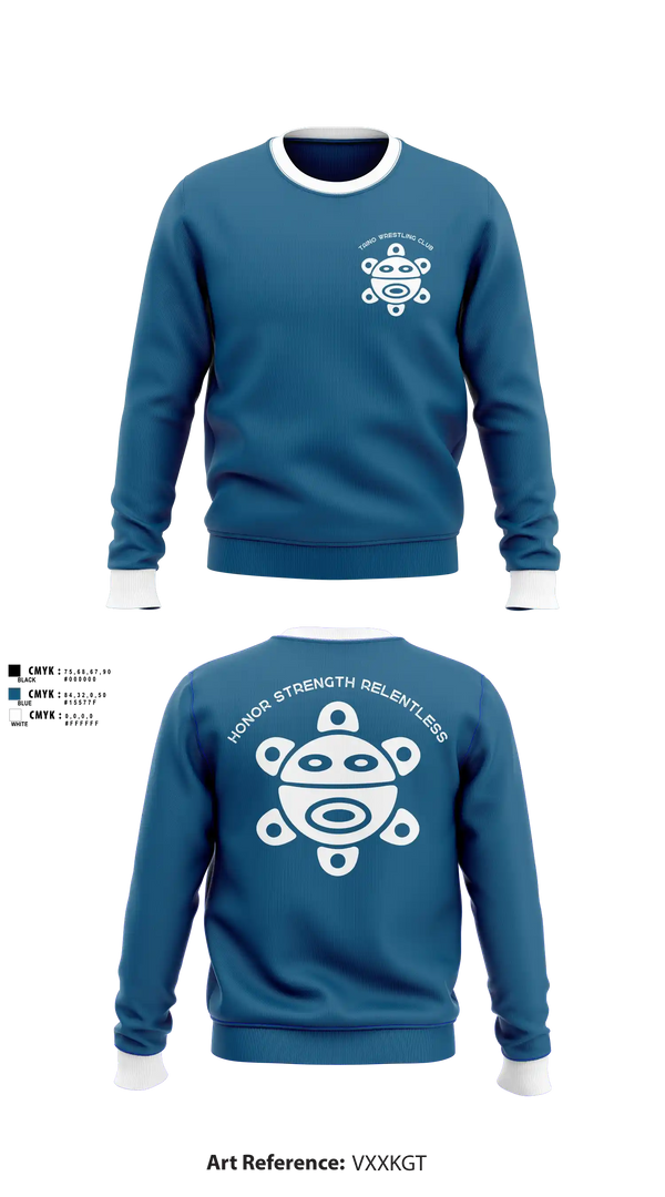 Crew Neck Sweatshirt, Taino Wrestling Club, Wrestling, Teamtime, Team time, sublimation, custom sports apparel, team uniforms, spirit wear, spiritwear, sports uniforms, custom shirts, team store, custom team store, fundraiser sports, apparel fundraiser