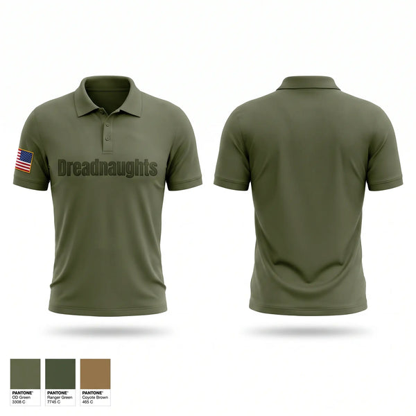 Short Sleeve Performance Polo, Dreadnaughts, Army, Teamtime, Team time, sublimation, custom sports apparel, team uniforms, spirit wear, spiritwear, sports uniforms, custom shirts, team store, custom team store, fundraiser sports, apparel fundraiser