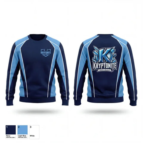 Crew Neck Sweatshirt, Kryptonite 8U (Burns, TN), Softball, Teamtime, Team time, sublimation, custom sports apparel, team uniforms, spirit wear, spiritwear, sports uniforms, custom shirts, team store, custom team store, fundraiser sports, apparel fundraiser