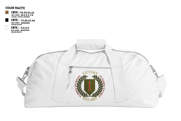 Duffle Bag, 1st infantry division, , Teamtime, Team time, sublimation, custom sports apparel, team uniforms, spirit wear, spiritwear, sports uniforms, custom shirts, team store, custom team store, fundraiser sports, apparel fundraiser