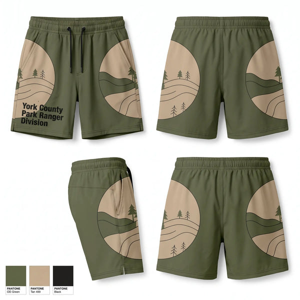 Athletic Shorts With Pockets, York County Park Ranger Division, Police, Teamtime, Team time, sublimation, custom sports apparel, team uniforms, spirit wear, spiritwear, sports uniforms, custom shirts, team store, custom team store, fundraiser sports, apparel fundraiser
