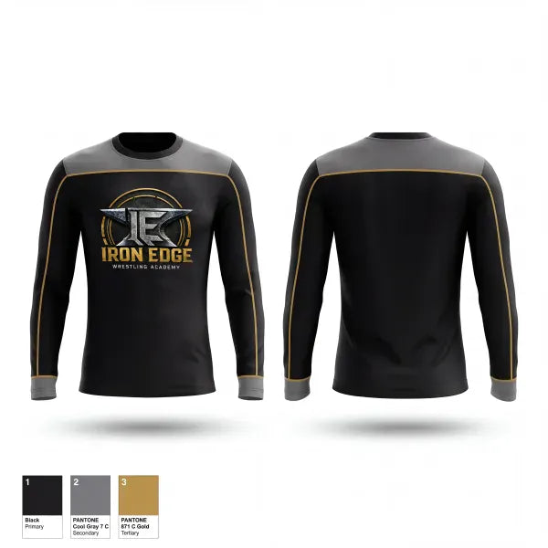 Long Sleeve Performance Shirt, Iron edge wrestling academy, Wrestling, Teamtime, Team time, sublimation, custom sports apparel, team uniforms, spirit wear, spiritwear, sports uniforms, custom shirts, team store, custom team store, fundraiser sports, apparel fundraiser