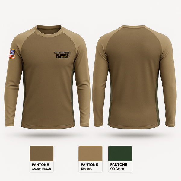 Long Sleeve Performance Shirt, 127th Selfridge Air National Guard Base, Air Force, Teamtime, Team time, sublimation, custom sports apparel, team uniforms, spirit wear, spiritwear, sports uniforms, custom shirts, team store, custom team store, fundraiser sports, apparel fundraiser
