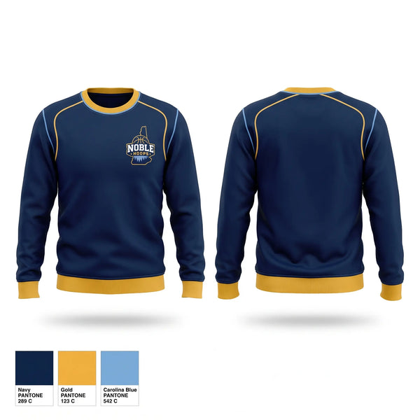 Crew Neck Sweatshirt, Noble Hoops, Women's Basketball, Teamtime, Team time, sublimation, custom sports apparel, team uniforms, spirit wear, spiritwear, sports uniforms, custom shirts, team store, custom team store, fundraiser sports, apparel fundraiser
