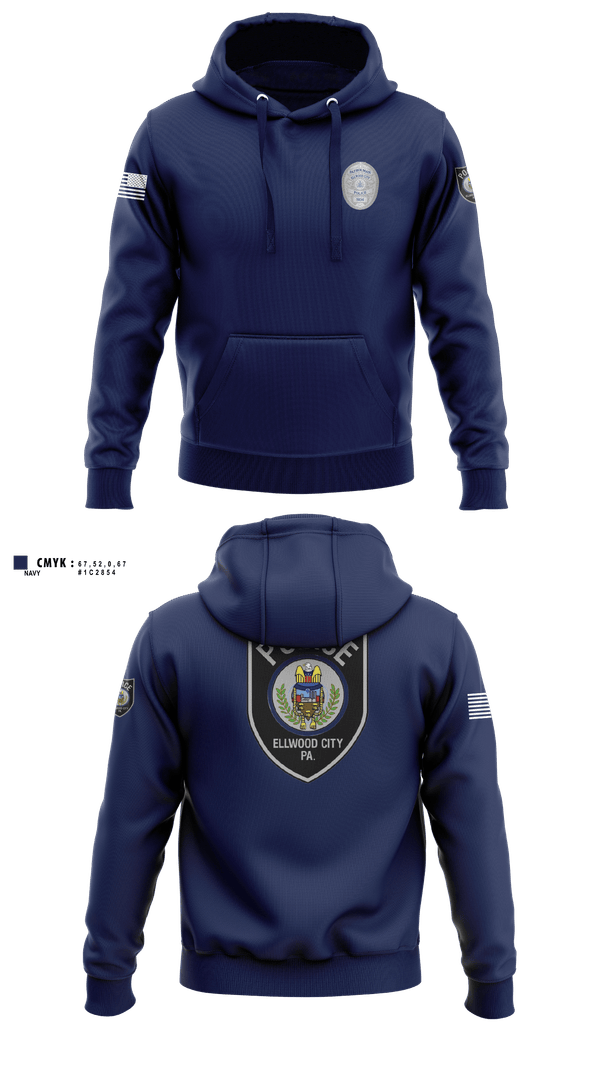 Hoodie, Ellwood city police, Police, Teamtime, Team time, sublimation, custom sports apparel, team uniforms, spirit wear, spiritwear, sports uniforms, custom shirts, team store, custom team store, fundraiser sports, apparel fundraiser