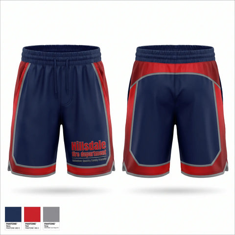 Athletic Shorts With Pockets, Hillsdale fire department, Fire Department, Teamtime, Team time, sublimation, custom sports apparel, team uniforms, spirit wear, spiritwear, sports uniforms, custom shirts, team store, custom team store, fundraiser sports, apparel fundraiser