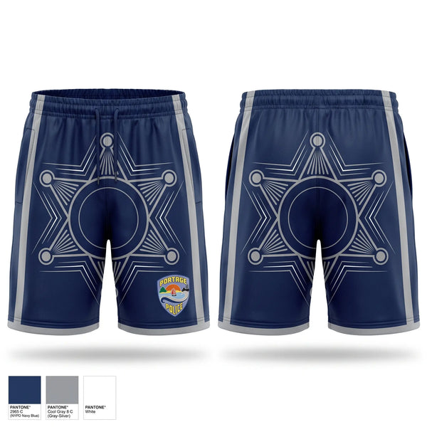 Athletic Shorts With Pockets, Portage SWAT, Police, Teamtime, Team time, sublimation, custom sports apparel, team uniforms, spirit wear, spiritwear, sports uniforms, custom shirts, team store, custom team store, fundraiser sports, apparel fundraiser