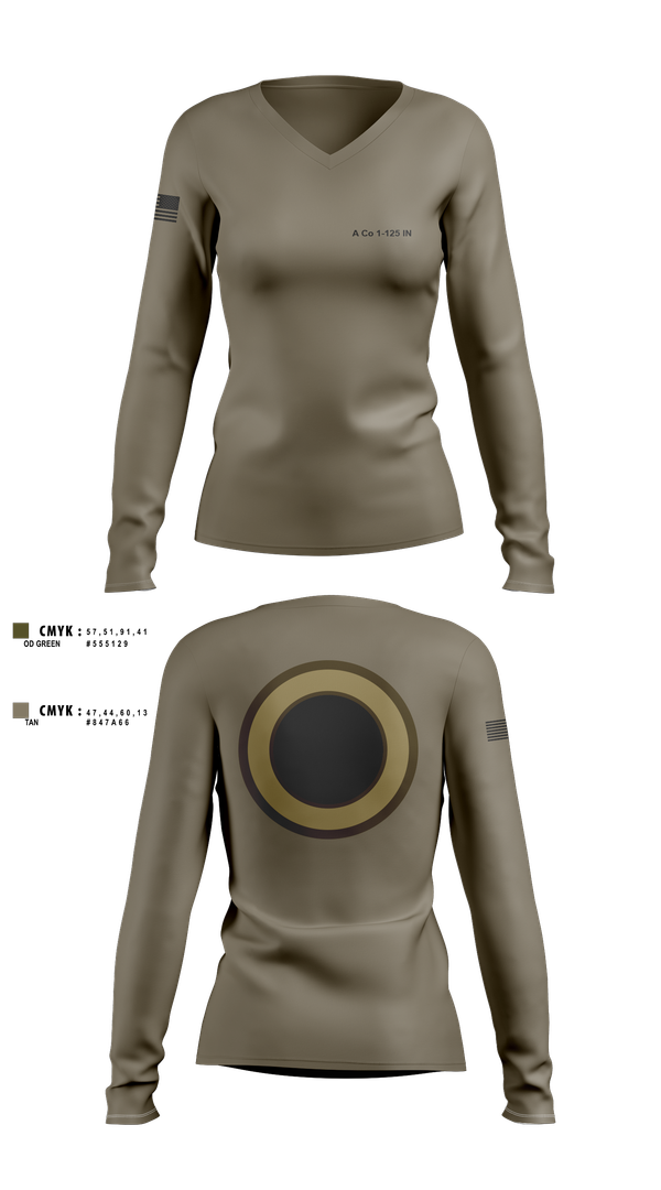 Womens Long Sleeve Vneck Shirt, A Co 1-125, , Teamtime, Team time, sublimation, custom sports apparel, team uniforms, spirit wear, spiritwear, sports uniforms, custom shirts, team store, custom team store, fundraiser sports, apparel fundraiser