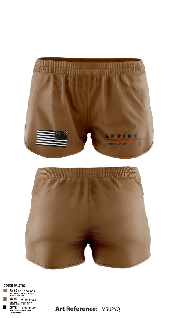 Ranger Panties, SPRINX FIRE PROTECTION, , Teamtime, Team time, sublimation, custom sports apparel, team uniforms, spirit wear, spiritwear, sports uniforms, custom shirts, team store, custom team store, fundraiser sports, apparel fundraiser