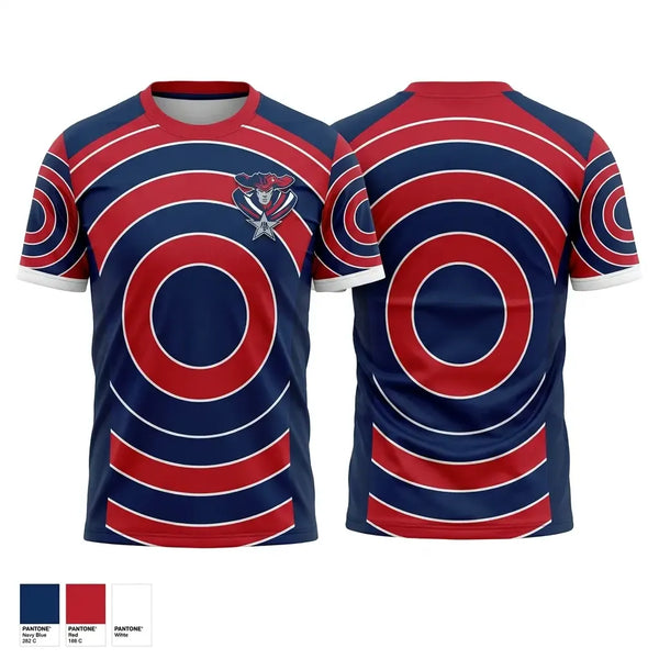 Soft Poly Tee Cotton Like Feel, ALA Patriots, , Teamtime, Team time, sublimation, custom sports apparel, team uniforms, spirit wear, spiritwear, sports uniforms, custom shirts, team store, custom team store, fundraiser sports, apparel fundraiser