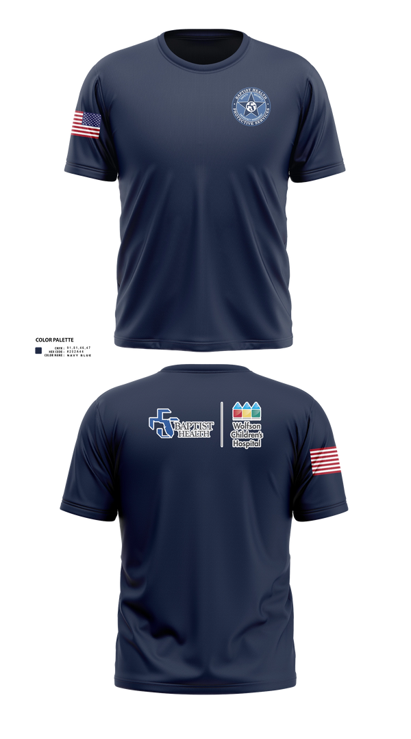 Short Sleeve Performance Shirt, Baptist Health Protective Services, Police, Teamtime, Team time, sublimation, custom sports apparel, team uniforms, spirit wear, spiritwear, sports uniforms, custom shirts, team store, custom team store, fundraiser sports, apparel fundraiser