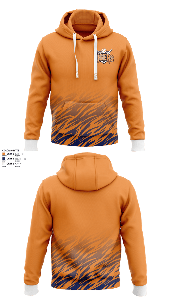 Hoodie, Malone Tigers, Baseball, Teamtime, Team time, sublimation, custom sports apparel, team uniforms, spirit wear, spiritwear, sports uniforms, custom shirts, team store, custom team store, fundraiser sports, apparel fundraiser