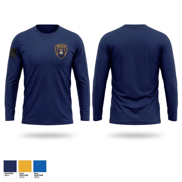 Long Sleeve Performance Shirt, MSU Police, Police, Teamtime, Team time, sublimation, custom sports apparel, team uniforms, spirit wear, spiritwear, sports uniforms, custom shirts, team store, custom team store, fundraiser sports, apparel fundraiser