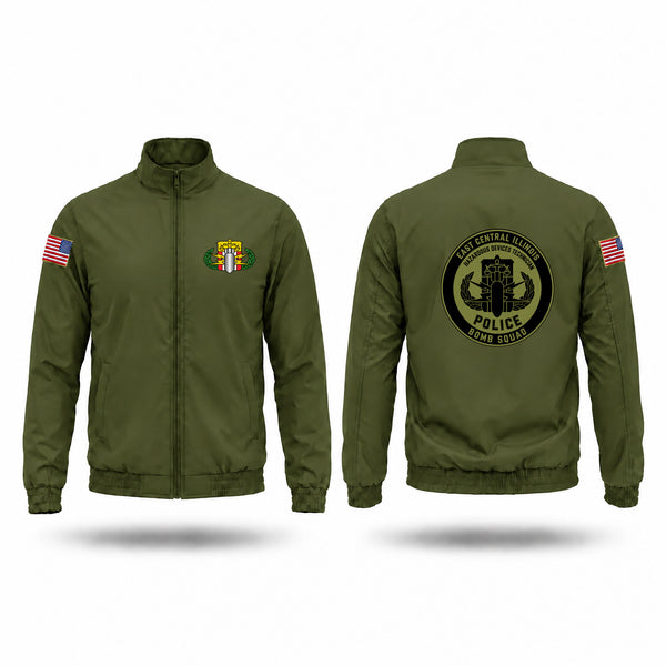 Windbreaker, East Central Illinois Bomb Squad, Police, Teamtime, Team time, sublimation, custom sports apparel, team uniforms, spirit wear, spiritwear, sports uniforms, custom shirts, team store, custom team store, fundraiser sports, apparel fundraiser