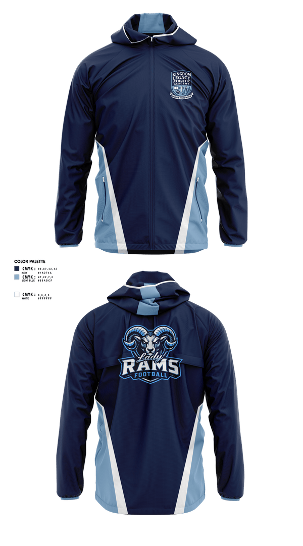 Windbreaker, Kingdom Legacy Athletics Academy, , Teamtime, Team time, sublimation, custom sports apparel, team uniforms, spirit wear, spiritwear, sports uniforms, custom shirts, team store, custom team store, fundraiser sports, apparel fundraiser