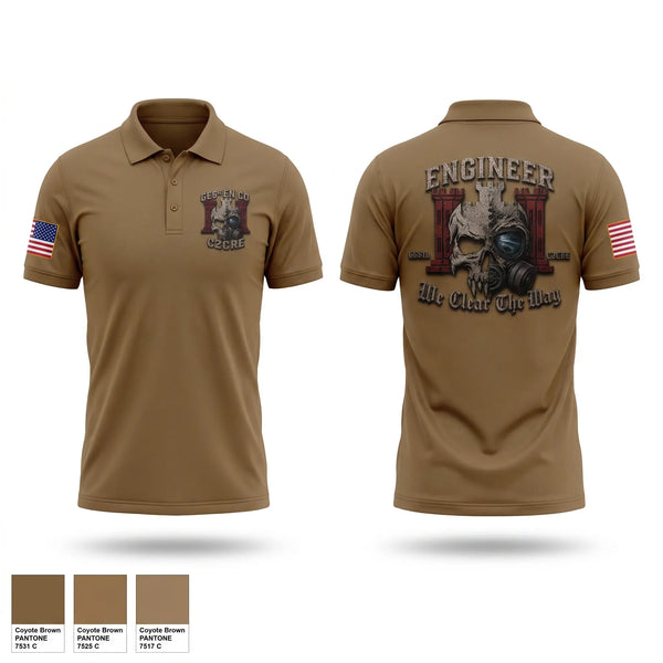 Short Sleeve Performance Polo, 668th C2CRE, Army, Teamtime, Team time, sublimation, custom sports apparel, team uniforms, spirit wear, spiritwear, sports uniforms, custom shirts, team store, custom team store, fundraiser sports, apparel fundraiser