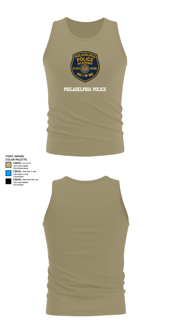 Tank Top, Philadelphia Police, , Teamtime, Team time, sublimation, custom sports apparel, team uniforms, spirit wear, spiritwear, sports uniforms, custom shirts, team store, custom team store, fundraiser sports, apparel fundraiser