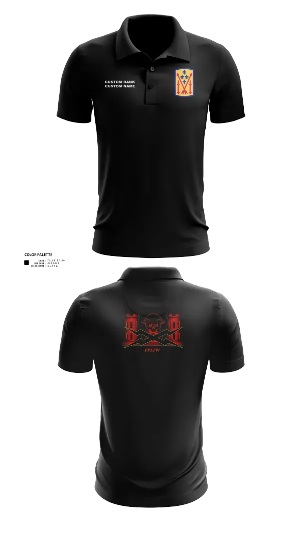 Short Sleeve Performance Polo, 11th MDB, Army, Teamtime, Team time, sublimation, custom sports apparel, team uniforms, spirit wear, spiritwear, sports uniforms, custom shirts, team store, custom team store, fundraiser sports, apparel fundraiser