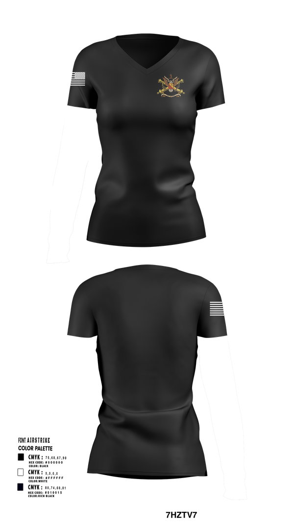Womens Short Sleeve Vneck Shirt, 1128th Forward Support Company, , Teamtime, Team time, sublimation, custom sports apparel, team uniforms, spirit wear, spiritwear, sports uniforms, custom shirts, team store, custom team store, fundraiser sports, apparel fundraiser