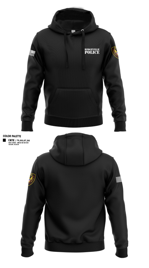 Hoodie, Ridgeville Police, Police, Teamtime, Team time, sublimation, custom sports apparel, team uniforms, spirit wear, spiritwear, sports uniforms, custom shirts, team store, custom team store, fundraiser sports, apparel fundraiser