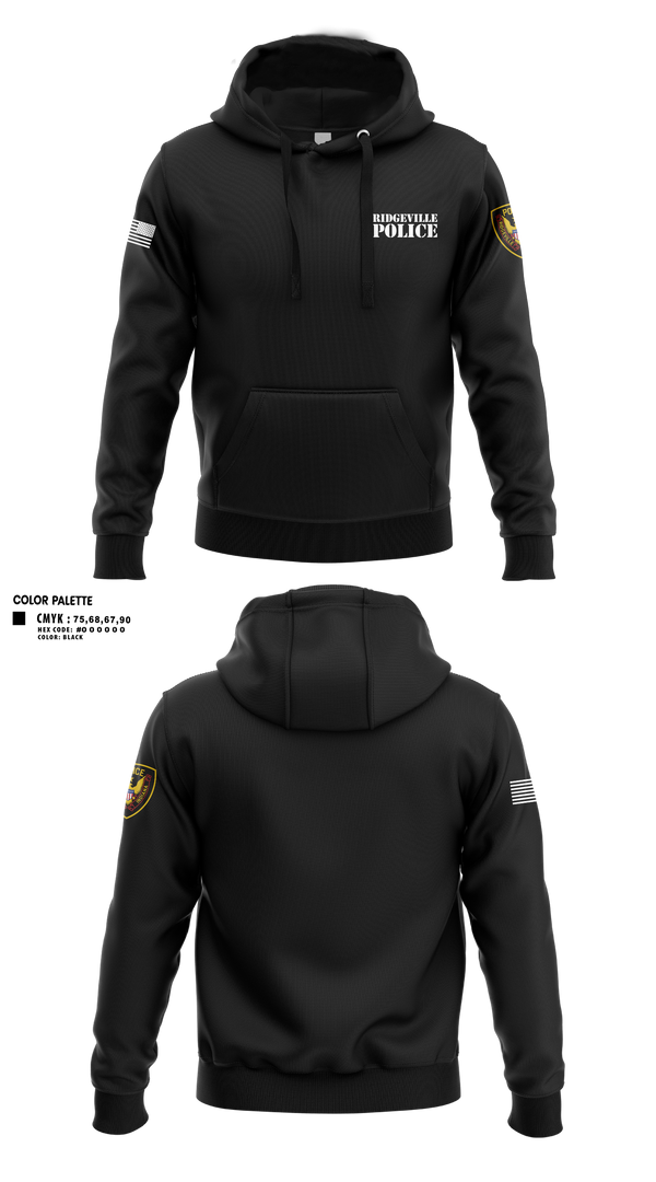 Hoodie, Ridgeville Police, Police, Teamtime, Team time, sublimation, custom sports apparel, team uniforms, spirit wear, spiritwear, sports uniforms, custom shirts, team store, custom team store, fundraiser sports, apparel fundraiser