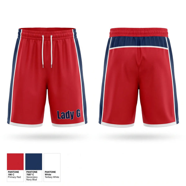Athletic Shorts With Pockets, Lady G, Softball, Teamtime, Team time, sublimation, custom sports apparel, team uniforms, spirit wear, spiritwear, sports uniforms, custom shirts, team store, custom team store, fundraiser sports, apparel fundraiser