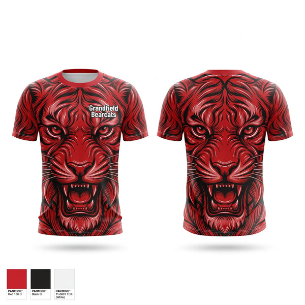 Short Sleeve Performance Shirt, Grandfield Bearcats, Men's Basketball, Teamtime, Team time, sublimation, custom sports apparel, team uniforms, spirit wear, spiritwear, sports uniforms, custom shirts, team store, custom team store, fundraiser sports, apparel fundraiser