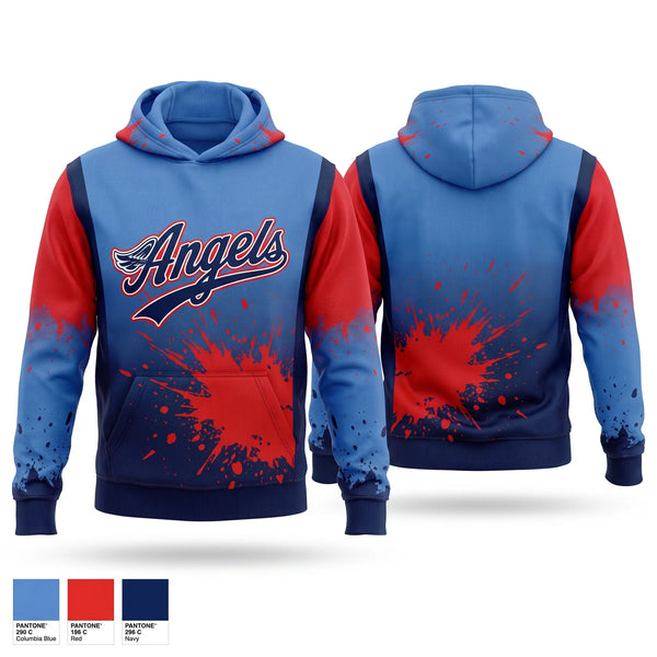 Hoodie, Angels, Softball, Teamtime, Team time, sublimation, custom sports apparel, team uniforms, spirit wear, spiritwear, sports uniforms, custom shirts, team store, custom team store, fundraiser sports, apparel fundraiser