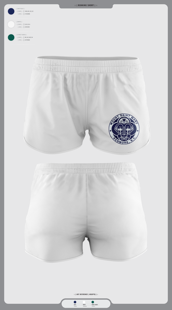 Womens Shorts, Mount St Mary Academy Dance, Spirit Store, Teamtime, Team time, sublimation, custom sports apparel, team uniforms, spirit wear, spiritwear, sports uniforms, custom shirts, team store, custom team store, fundraiser sports, apparel fundraiser