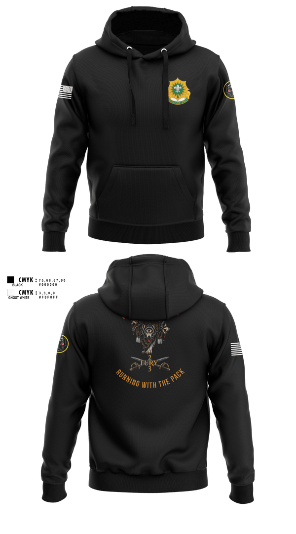 Hoodie, 3/2 CR Fury Troop, Army, Teamtime, Team time, sublimation, custom sports apparel, team uniforms, spirit wear, spiritwear, sports uniforms, custom shirts, team store, custom team store, fundraiser sports, apparel fundraiser