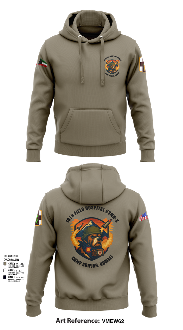 Hoodie, 10th Field Hospital (FWD), , Teamtime, Team time, sublimation, custom sports apparel, team uniforms, spirit wear, spiritwear, sports uniforms, custom shirts, team store, custom team store, fundraiser sports, apparel fundraiser