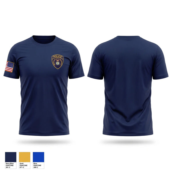 Short Sleeve Performance Shirt, MSU Police, Police, Teamtime, Team time, sublimation, custom sports apparel, team uniforms, spirit wear, spiritwear, sports uniforms, custom shirts, team store, custom team store, fundraiser sports, apparel fundraiser