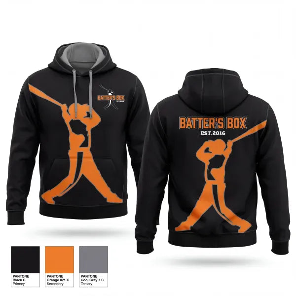 Hoodie, The Batter’s Box Training Academy, , Teamtime, Team time, sublimation, custom sports apparel, team uniforms, spirit wear, spiritwear, sports uniforms, custom shirts, team store, custom team store, fundraiser sports, apparel fundraiser