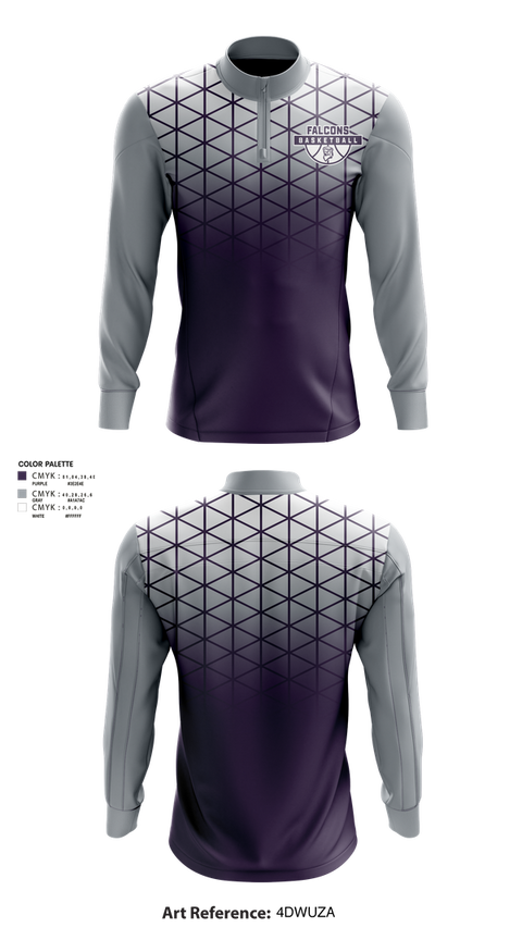 Quarter Zip Jacket, Lincoln Northwest Basketball, Men's Basketball, Teamtime, Team time, sublimation, custom sports apparel, team uniforms, spirit wear, spiritwear, sports uniforms, custom shirts, team store, custom team store, fundraiser sports, apparel fundraiser