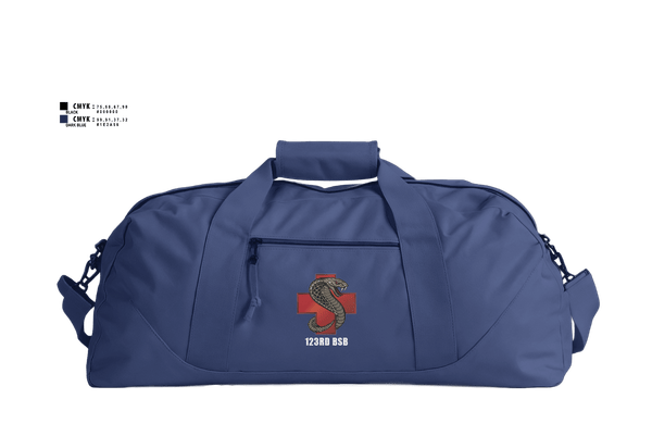 Duffle Bag, 123rd BSB, Army, Teamtime, Team time, sublimation, custom sports apparel, team uniforms, spirit wear, spiritwear, sports uniforms, custom shirts, team store, custom team store, fundraiser sports, apparel fundraiser