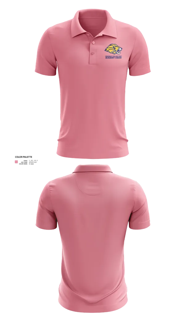Short Sleeve Performance Polo, Cincinnati College Prep Academy Cheer, Cheer, Teamtime, Team time, sublimation, custom sports apparel, team uniforms, spirit wear, spiritwear, sports uniforms, custom shirts, team store, custom team store, fundraiser sports, apparel fundraiser
