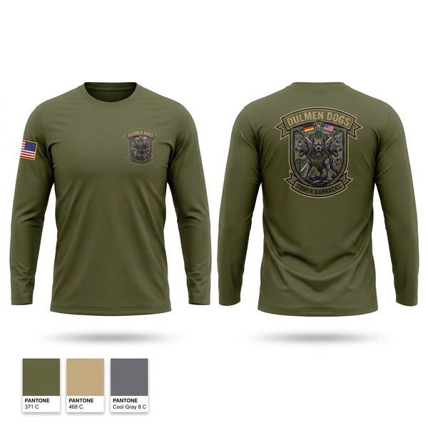 Long Sleeve Performance Shirt, Dulmen DES, Army, Teamtime, Team time, sublimation, custom sports apparel, team uniforms, spirit wear, spiritwear, sports uniforms, custom shirts, team store, custom team store, fundraiser sports, apparel fundraiser