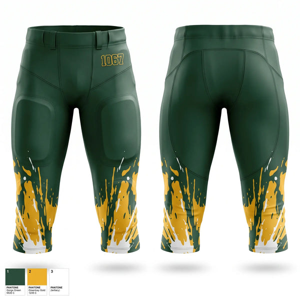 Integrated Football Pants, Bethel Bruins, , Teamtime, Team time, sublimation, custom sports apparel, team uniforms, spirit wear, spiritwear, sports uniforms, custom shirts, team store, custom team store, fundraiser sports, apparel fundraiser