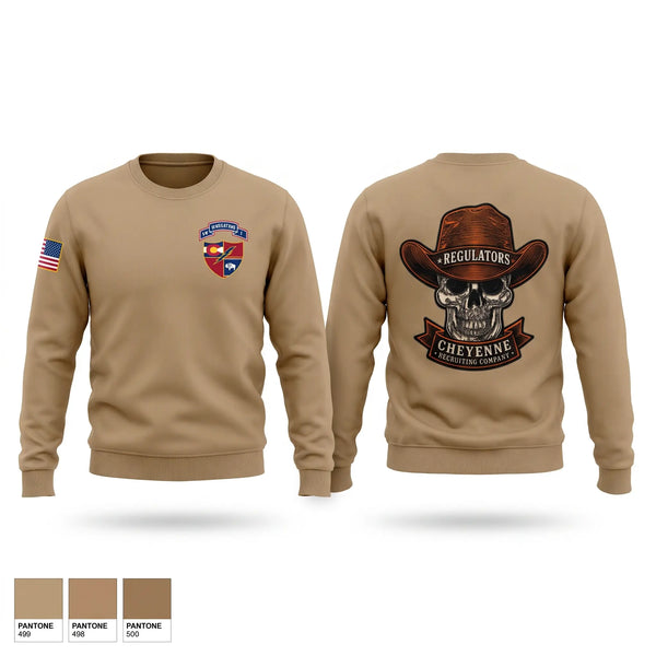 Crew Neck Sweatshirt, Cheyenne US Army Recruiting Company, Army, Teamtime, Team time, sublimation, custom sports apparel, team uniforms, spirit wear, spiritwear, sports uniforms, custom shirts, team store, custom team store, fundraiser sports, apparel fundraiser