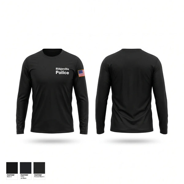 Long Sleeve Performance Shirt, Ridgeville Police, Police, Teamtime, Team time, sublimation, custom sports apparel, team uniforms, spirit wear, spiritwear, sports uniforms, custom shirts, team store, custom team store, fundraiser sports, apparel fundraiser