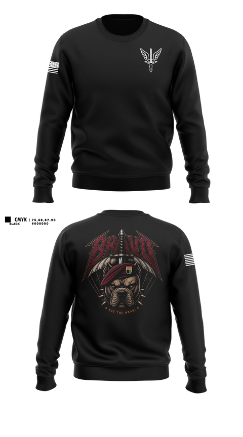 Crew Neck Sweatshirt, B. CO, 112th SIG BN, Army, Teamtime, Team time, sublimation, custom sports apparel, team uniforms, spirit wear, spiritwear, sports uniforms, custom shirts, team store, custom team store, fundraiser sports, apparel fundraiser