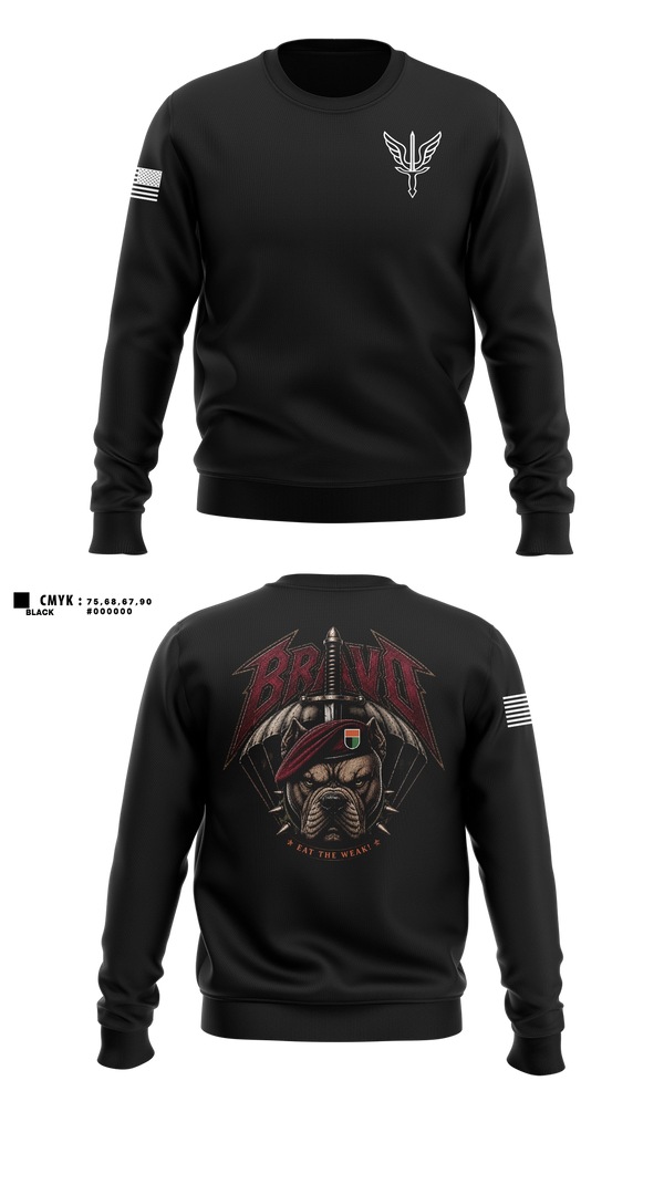 Crew Neck Sweatshirt, B. CO, 112th SIG BN, Army, Teamtime, Team time, sublimation, custom sports apparel, team uniforms, spirit wear, spiritwear, sports uniforms, custom shirts, team store, custom team store, fundraiser sports, apparel fundraiser