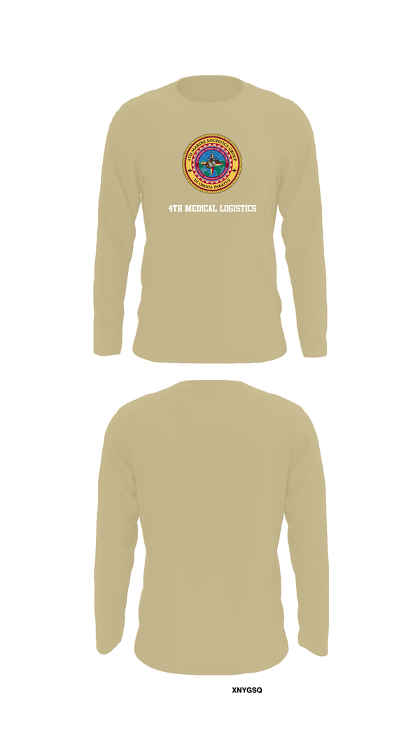 Long Sleeve Performance Shirt, 4th Medical Logistics, Marines, Teamtime, Team time, sublimation, custom sports apparel, team uniforms, spirit wear, spiritwear, sports uniforms, custom shirts, team store, custom team store, fundraiser sports, apparel fundraiser