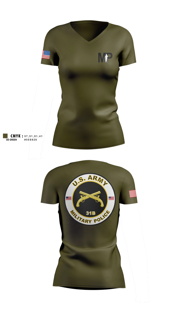 Womens Short Sleeve Vneck Shirt, 373rd Military Police Det, Army, Teamtime, Team time, sublimation, custom sports apparel, team uniforms, spirit wear, spiritwear, sports uniforms, custom shirts, team store, custom team store, fundraiser sports, apparel fundraiser