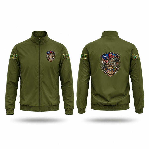 Windbreaker, McColl Police Department, Police, Teamtime, Team time, sublimation, custom sports apparel, team uniforms, spirit wear, spiritwear, sports uniforms, custom shirts, team store, custom team store, fundraiser sports, apparel fundraiser