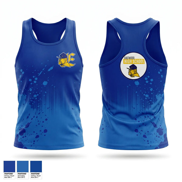 Mens Track Singlet, Eastwood High School, Cross Country, Teamtime, Team time, sublimation, custom sports apparel, team uniforms, spirit wear, spiritwear, sports uniforms, custom shirts, team store, custom team store, fundraiser sports, apparel fundraiser